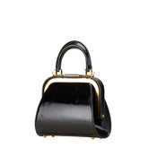 ディオール ハンドバッグ ショルダーバッグ 2WAY ブラック ゴールド パテントレザー レディース Dior 【中古】